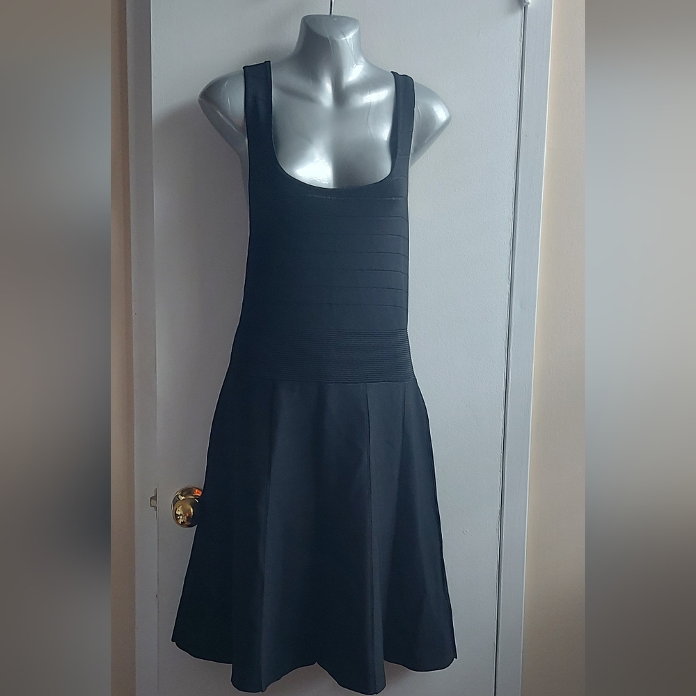 Michael Kors Black Pleated Dress